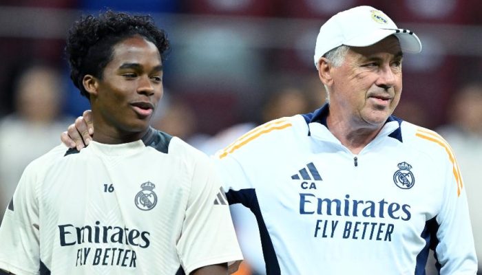 Endrick e Ancelotti