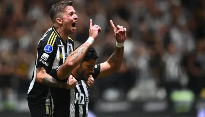 Galo e Del Valle pós jogo