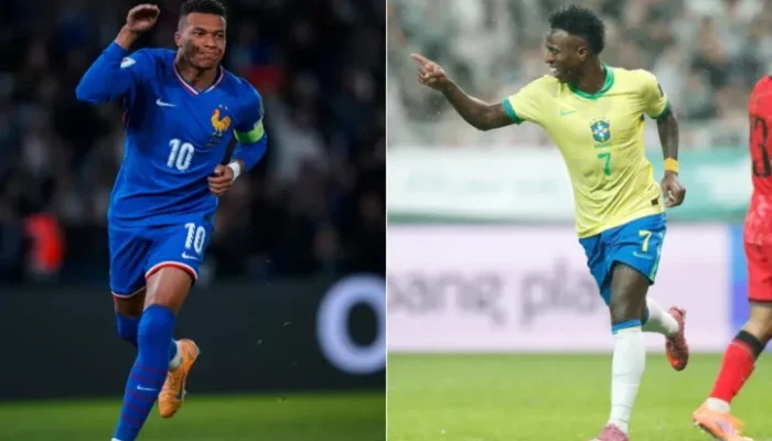 Mbappe-e-Vini-Jr-em-acao-por-Franca-e-Brasil